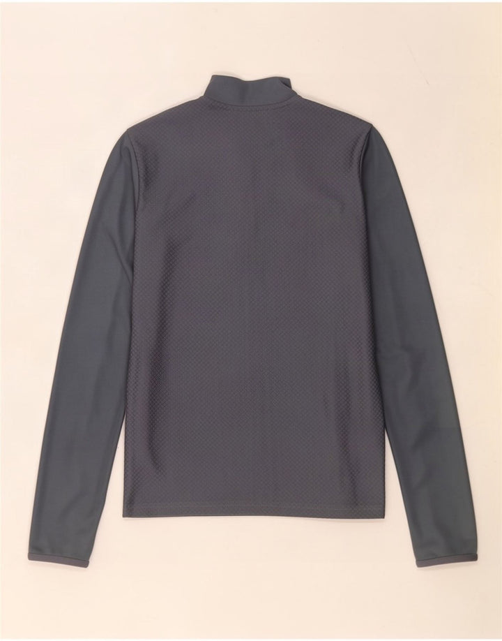 Top della tuta da ginnastica Adidas Aeroready Zip Neck Pullover da bambino 11-12 anni Grigia