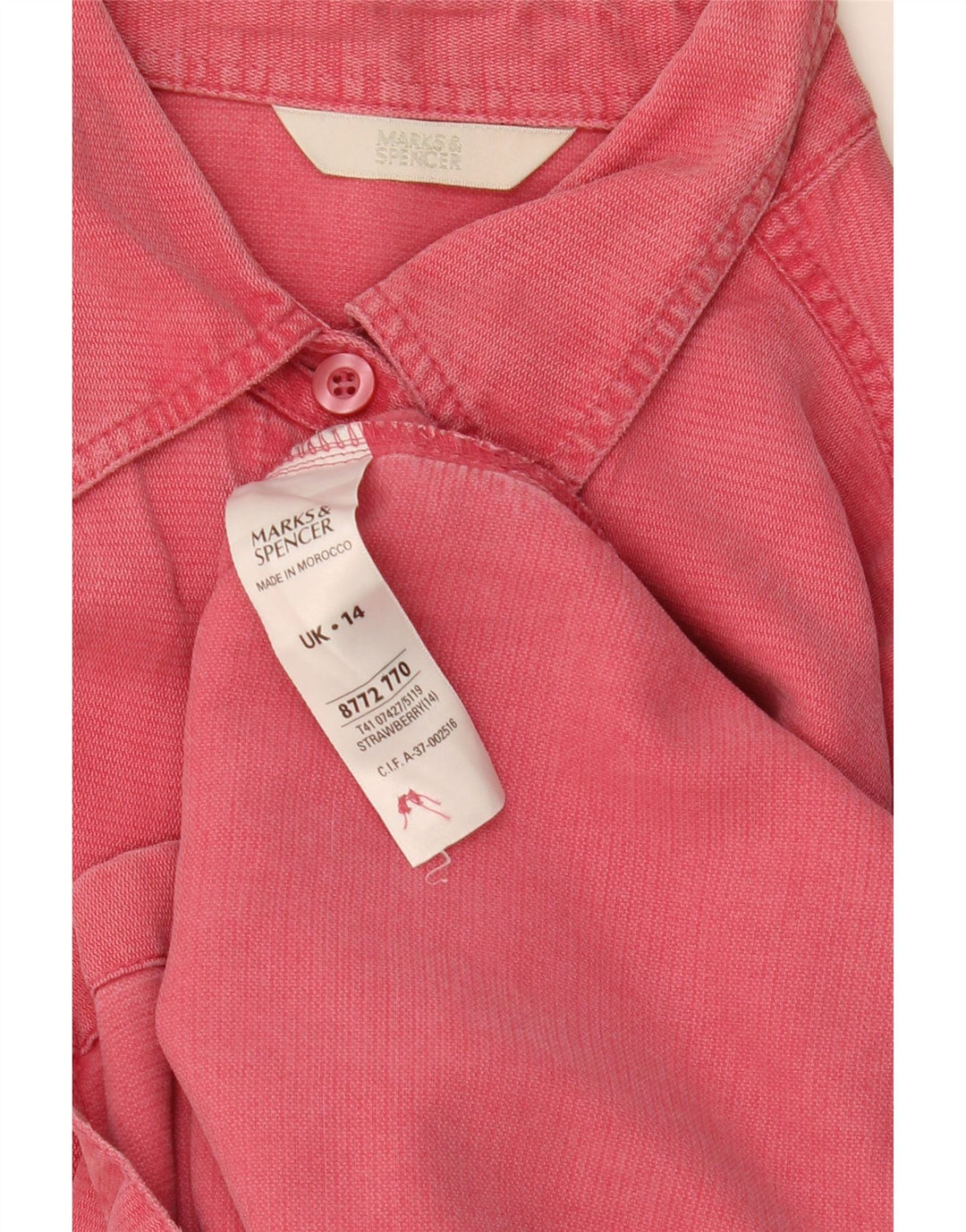 Camicia da donna Marks & Spencer UK 14 Large Lyocell rosa