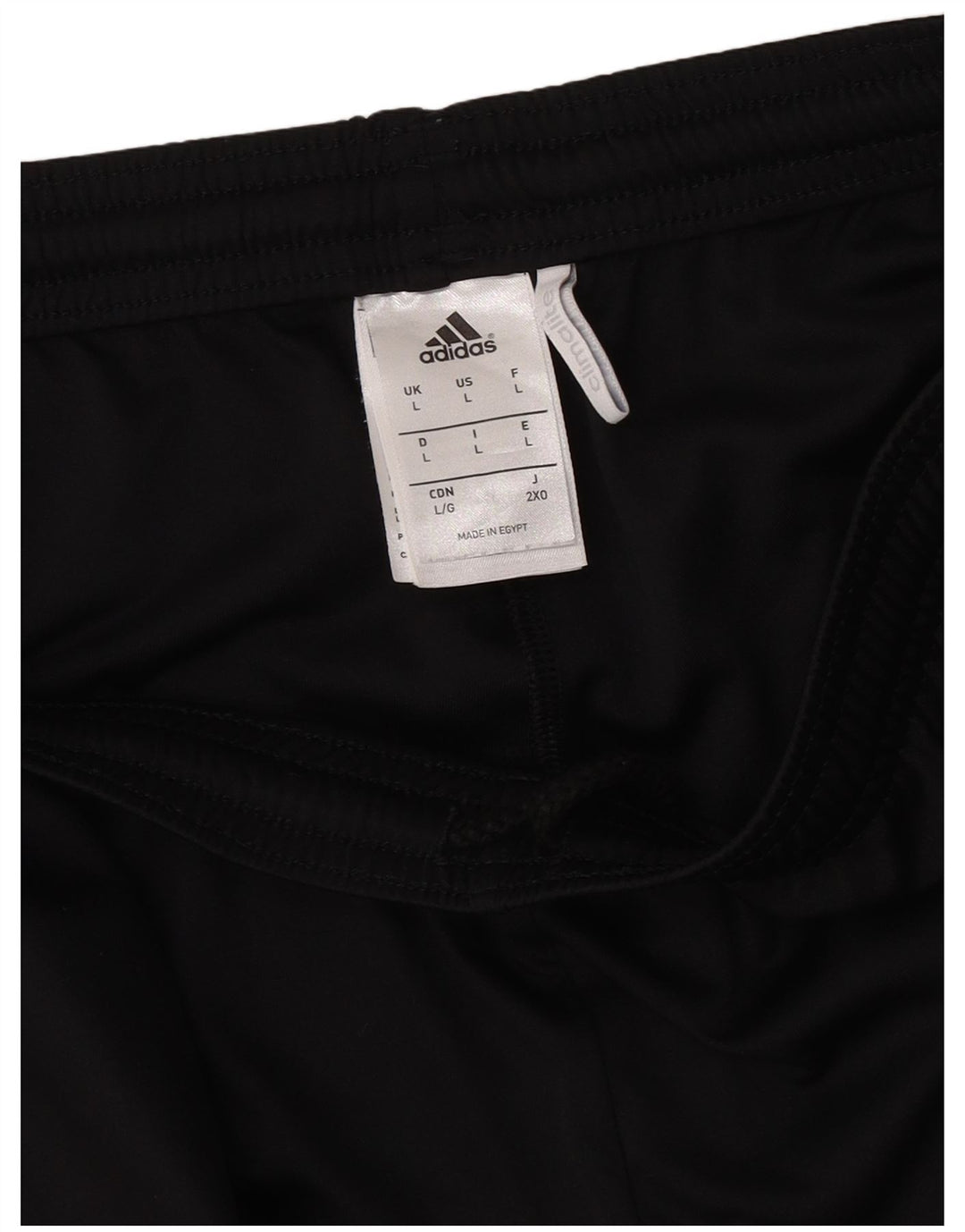 Pantaloncini sportivi ADIDAS Climalite da uomo grandi in poliestere nero