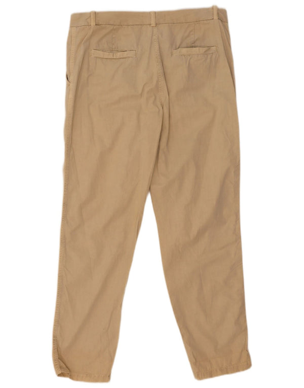 Pantaloni chino affusolati da donna Marks & Spencer UK 12 medi W32 L28 Beige
