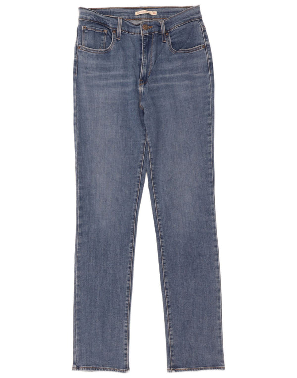 Jeans dritti a vita alta Levi's 724 da donna W30 L32 in cotone blu