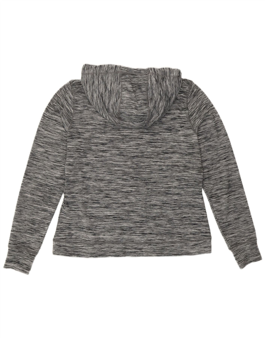 Felpa con cappuccio grafica da donna Superdry UK 12 Poliestere chiazzato grigio medio