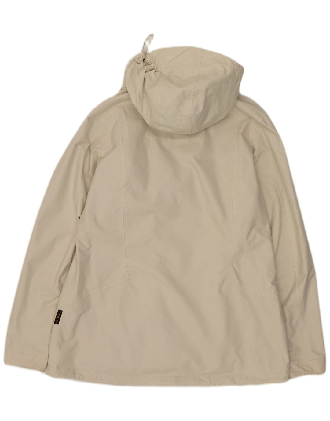 Giacca a vento con cappuccio da donna Jack Wolfskin UK 16 Large Beige Poliammide