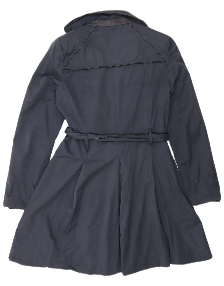Trench Donna Naf Naf IT 48 XL Blu Navy Cotone