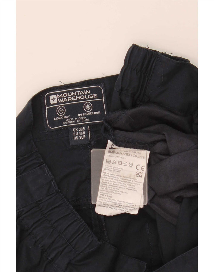 Pantaloni cargo dritti da uomo Mountain Warehouse W30 L31 poliestere blu navy