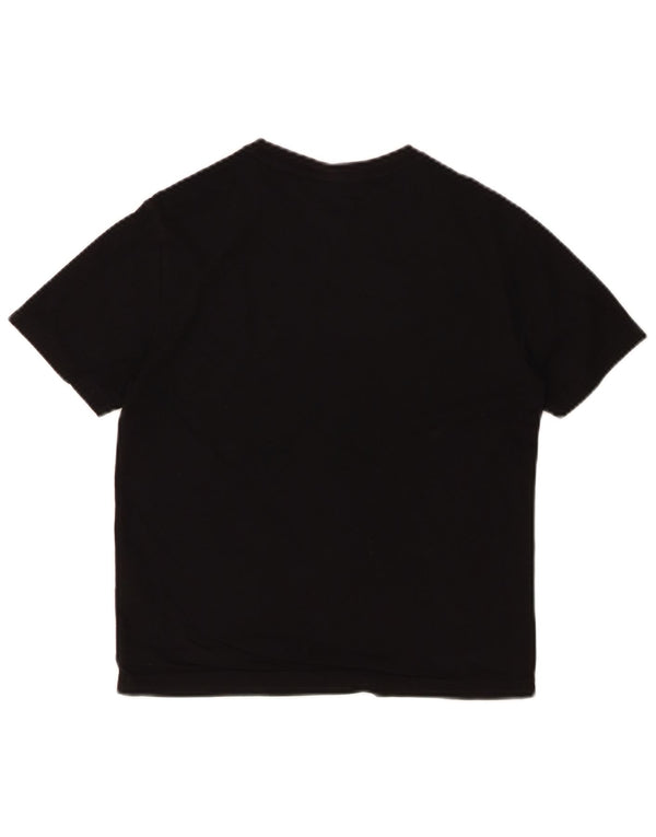 T-shirt grafica per ragazzi EMPORIO ARMANI 11-12 anni in cotone nero