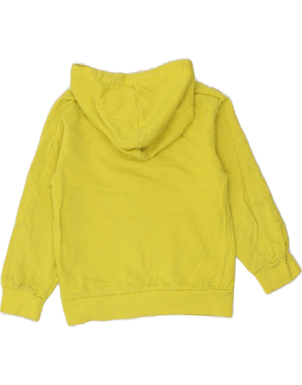 EVERLAST Boys Graphic Hoodie Jumper 7-8 Years Yellow Cotton