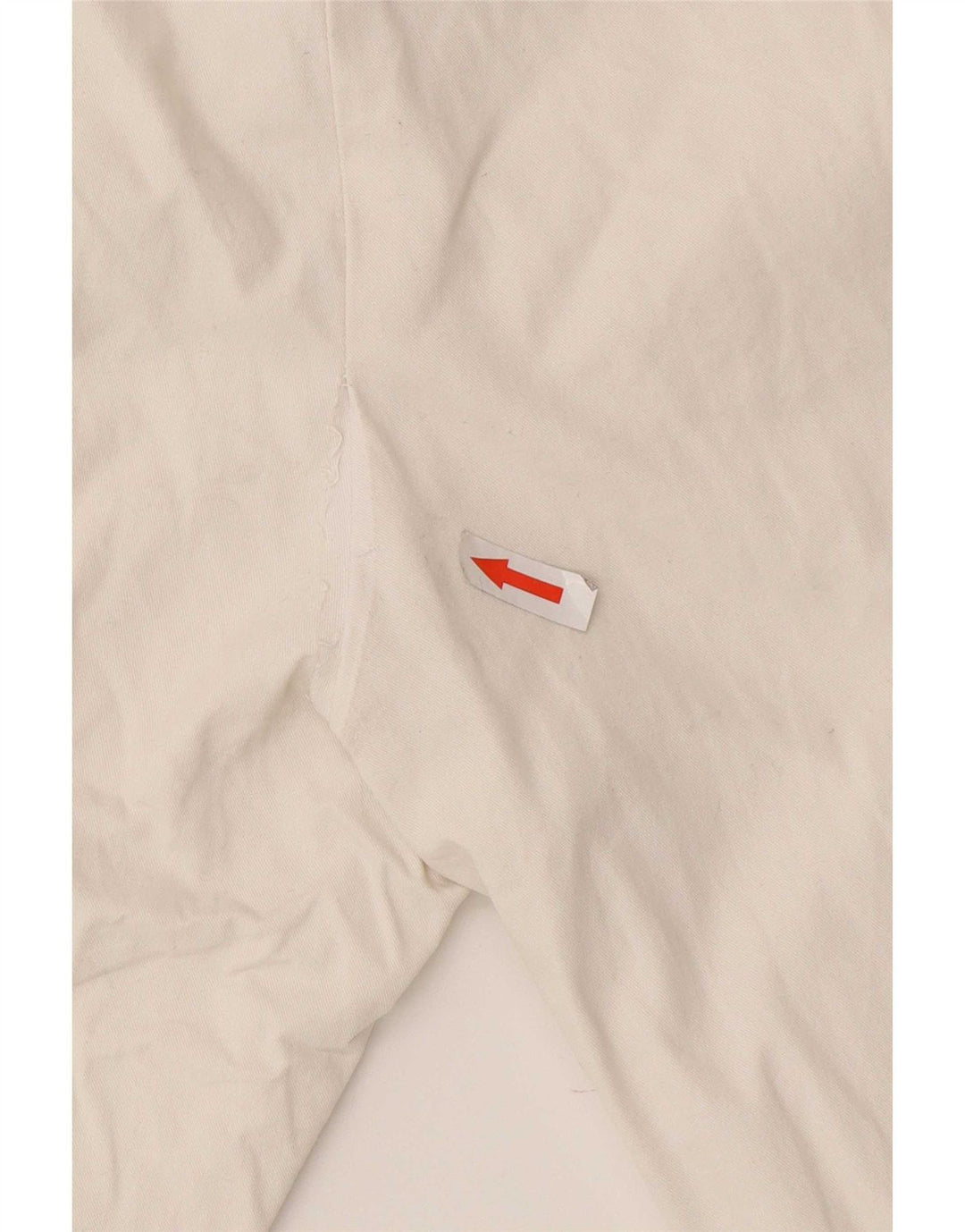 Pantaloni chino slim da donna Zara medi W32 L30 cotone bianco