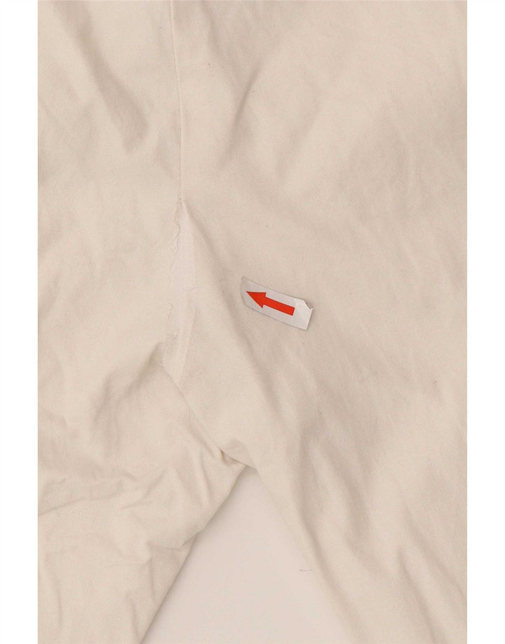 Pantaloni chino slim da donna Zara medi W32 L30 cotone bianco