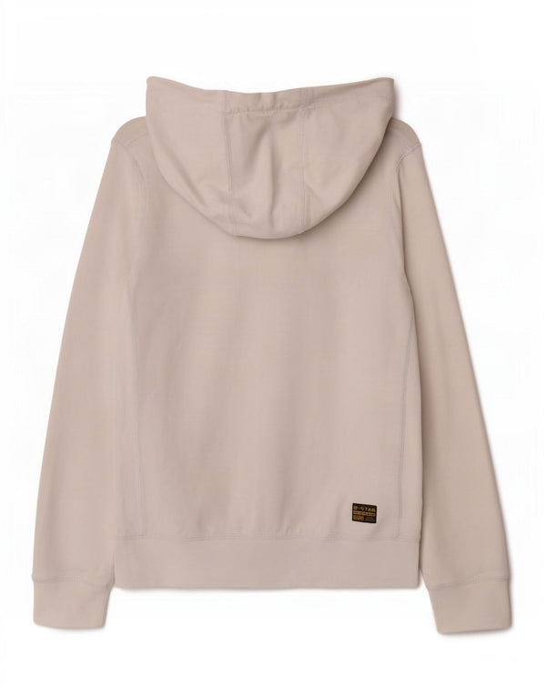 Maglione con cappuccio e zip grafica da donna G-Star UK 10 piccolo cotone bianco