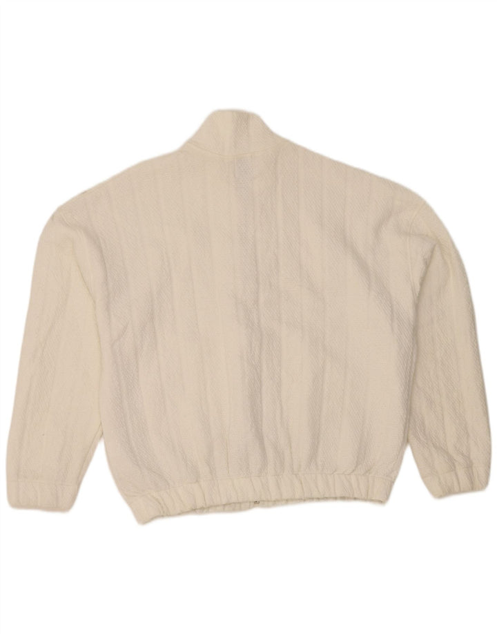 Giubbotto bomber oversize da donna Zara UK 6 XS poliestere bianco