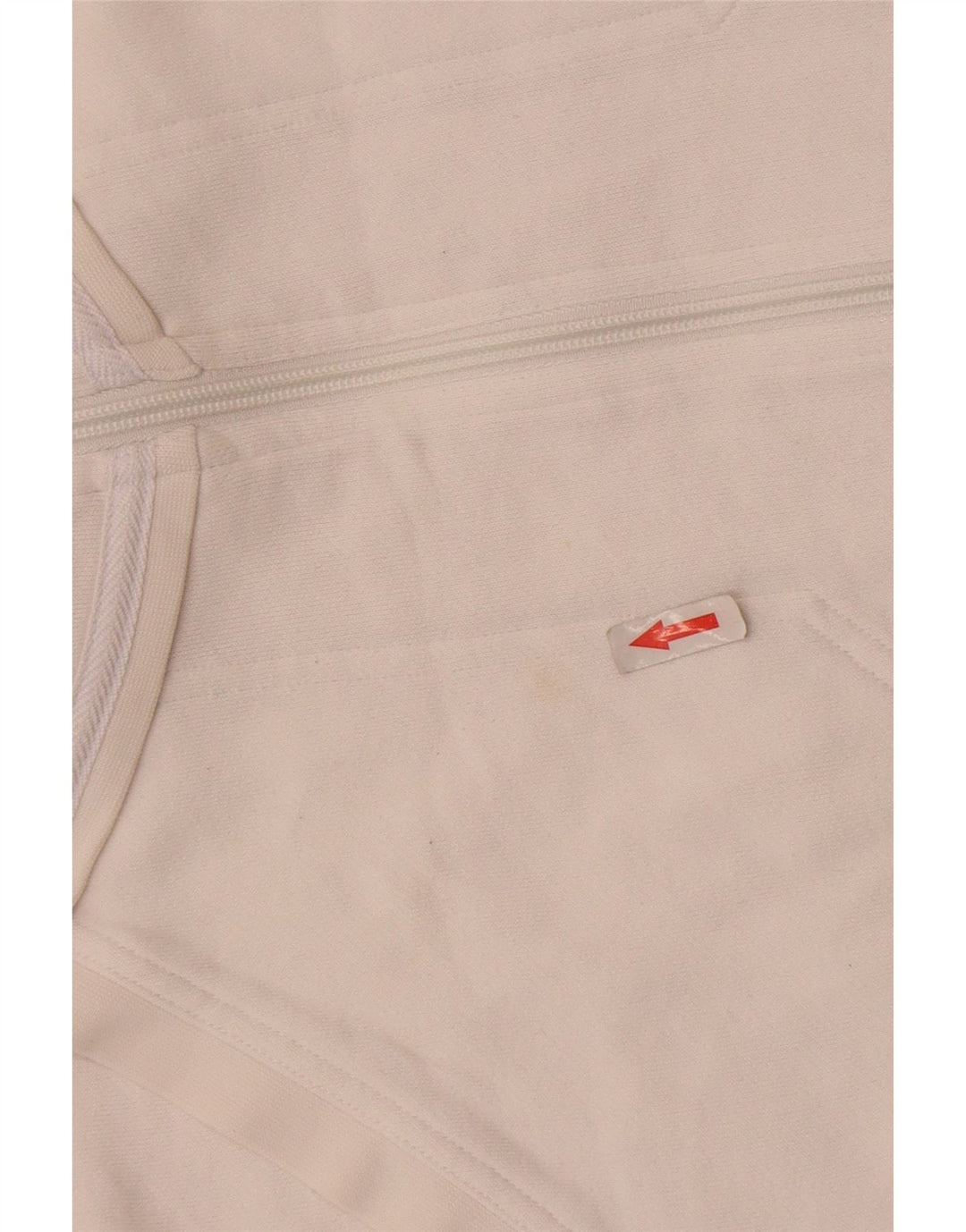 Giacca da ginnastica da donna Adidas UK 16 grande cotone bianco