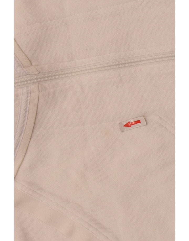Giacca da ginnastica da donna Adidas UK 16 grande cotone bianco