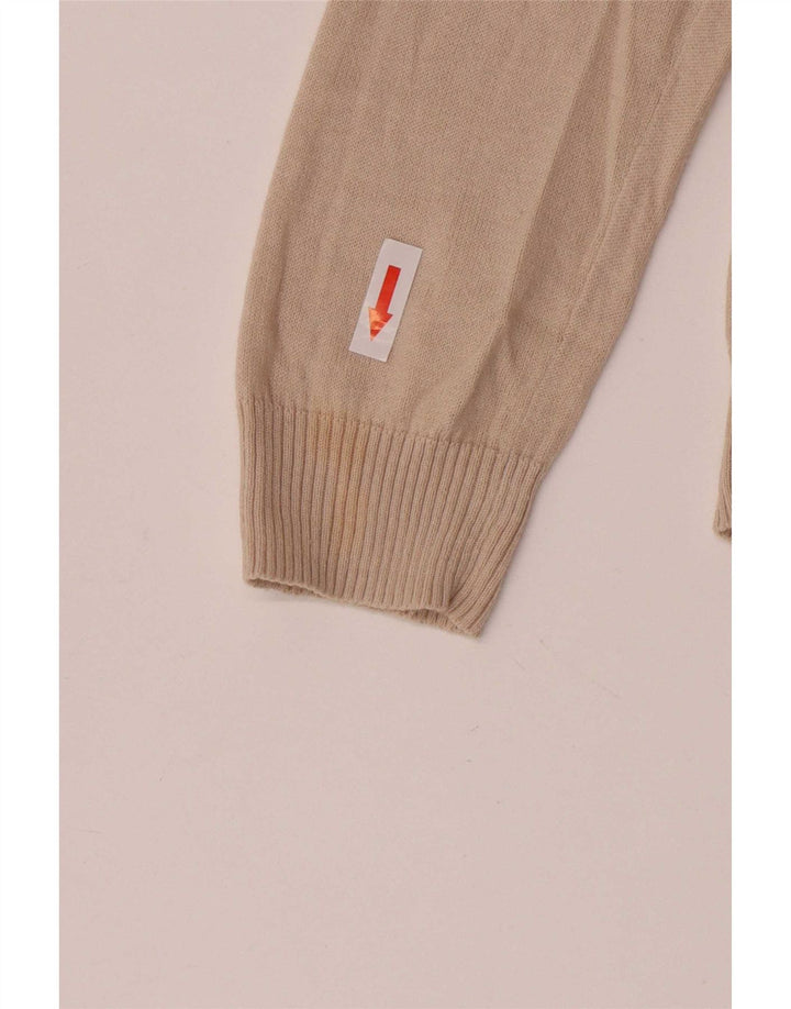 Maglione cardigan da donna Zara UK 12 Cotone beige medio