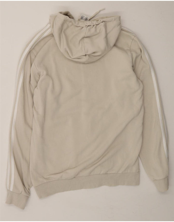 ADIDAS Mens Hoodie Jumper Medium Grey Cotton Vintage Adidas and Second-Hand Adidas from Messina Hembry 