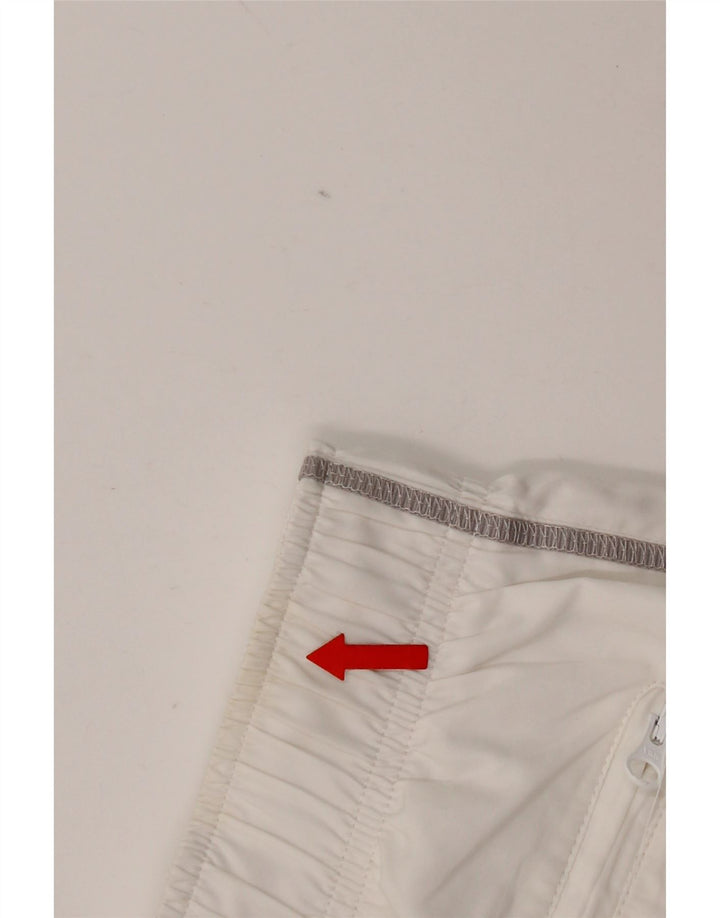 Pantaloncini sportivi Nike da uomo con grafica, grandi, in poliestere bianco