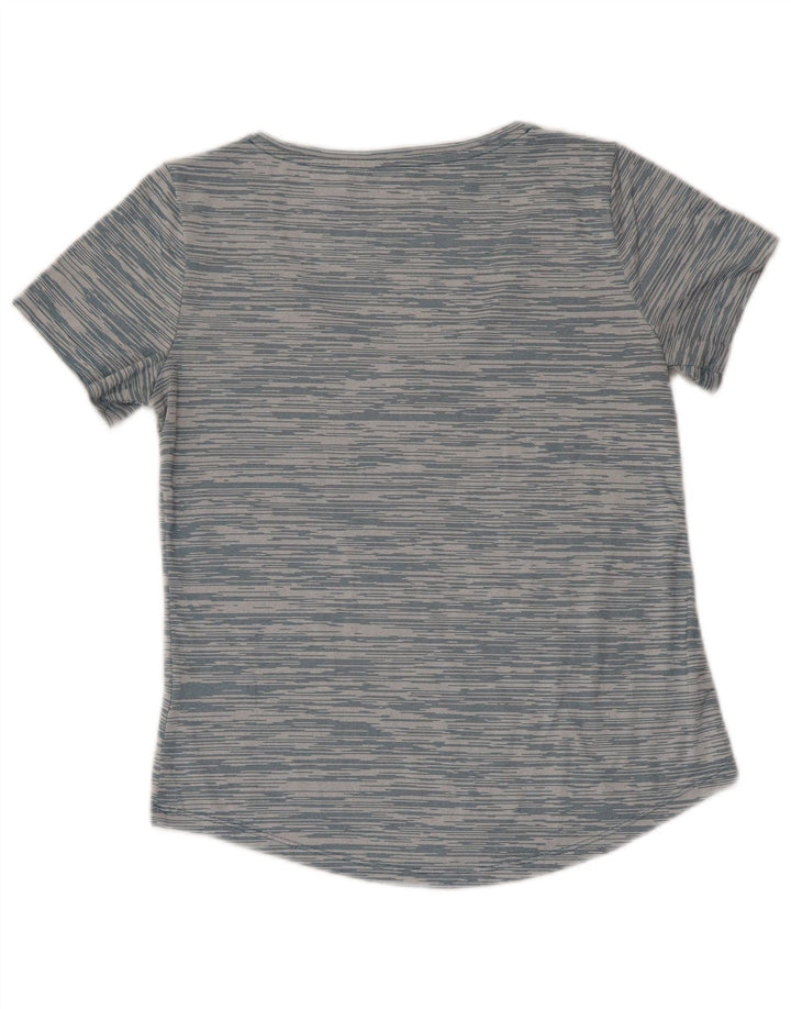 T-shirt Nike da donna Dri Fit vestibilità ampia UK 6 XS poliestere a righe blu