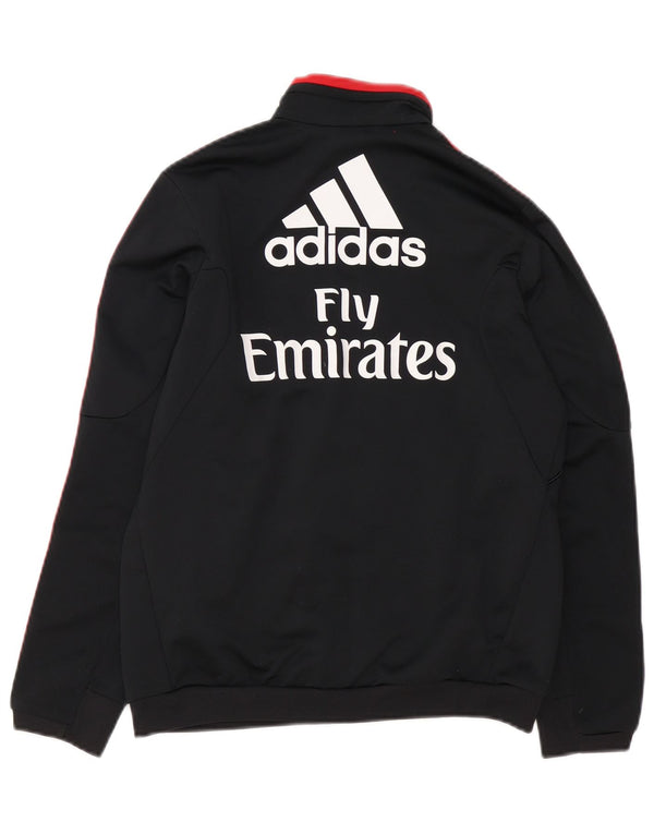 Giacca da ginnastica grafica Adidas da ragazzo AC Milan 11-12 anni Nera