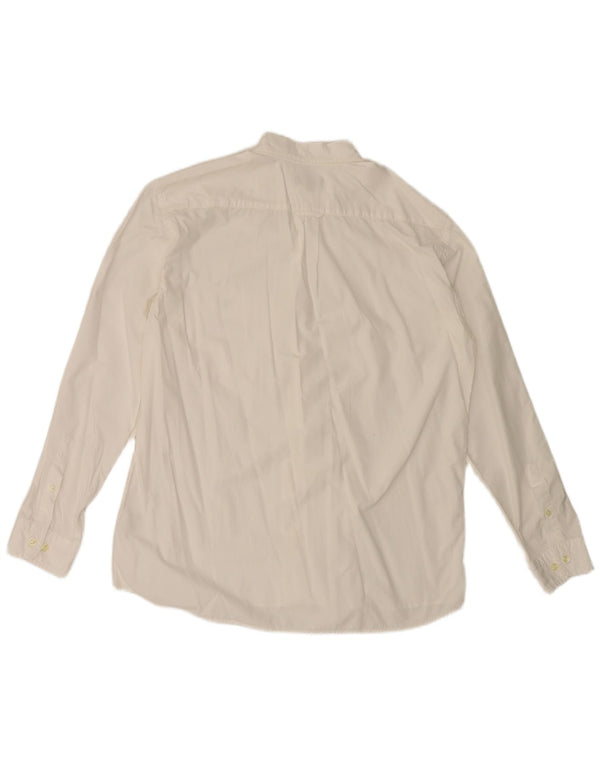 Gant Camicia Regular Fit da Uomo Large in Cotone Bianco