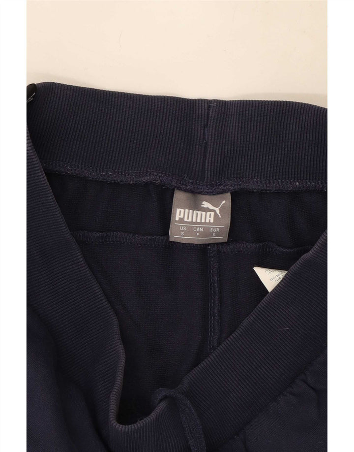Pantaloncini sportivi grafici da uomo Puma piccoli in cotone blu navy