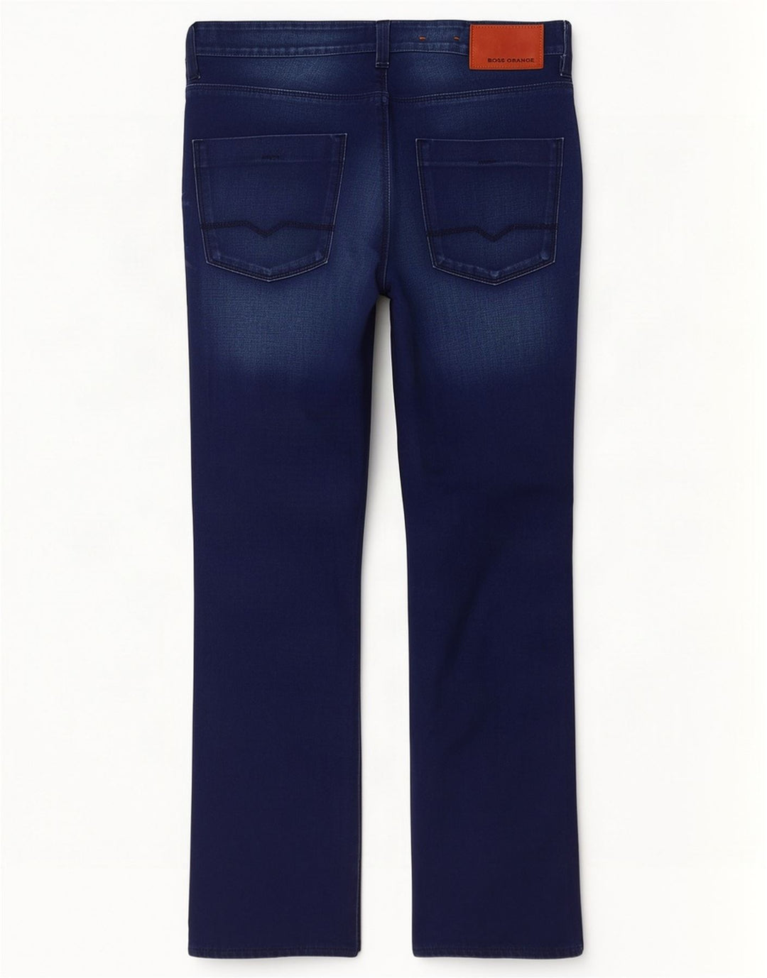 Jeans dritti da uomo Hugo Boss W34 L32 cotone blu navy