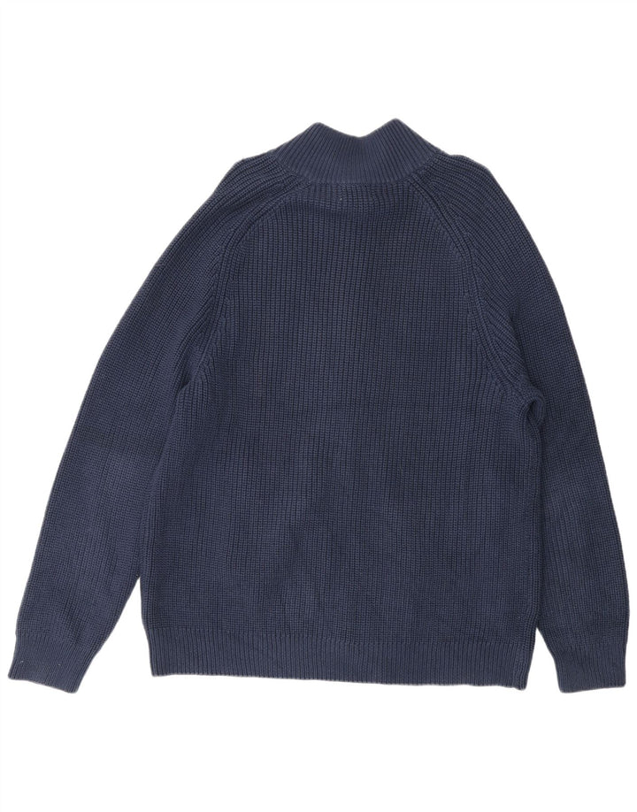 Maglione cardigan da uomo L.L.BEAN grande cotone blu navy
