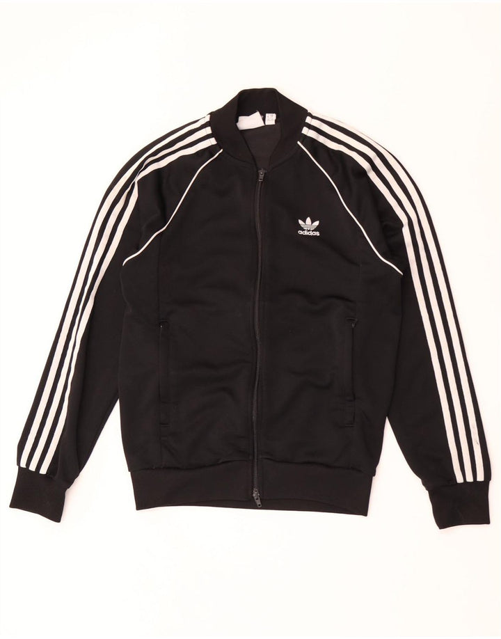 Giacca da ginnastica da uomo Adidas Small nera in poliestere