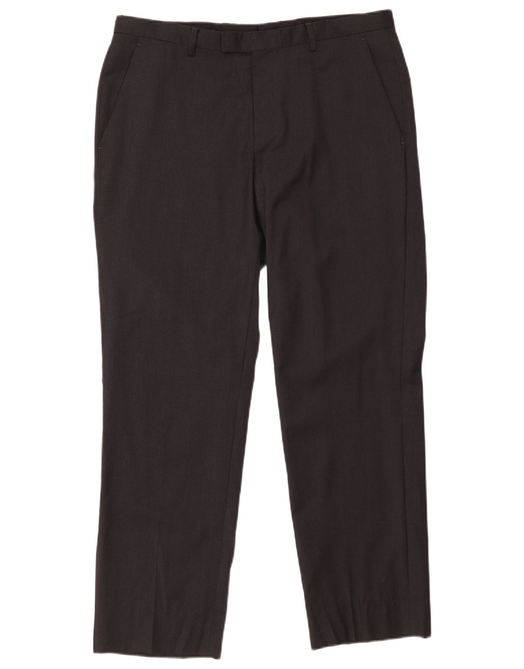 Pantaloni da abito dritti da uomo HUGO BOSS W33 L29 Lana nera