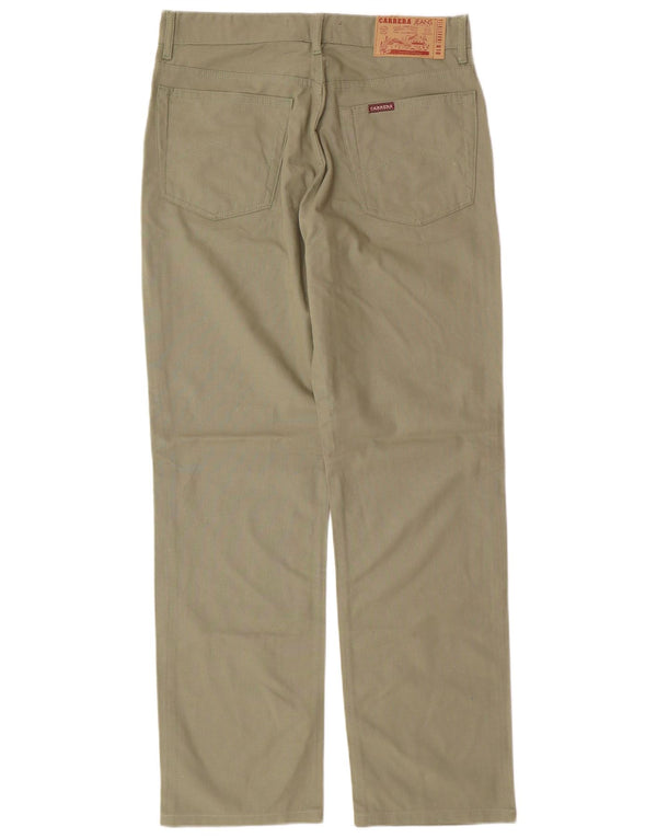CARRERA Pantaloni casual dritti da uomo IT 46 Small W31 L30 Cotone kaki