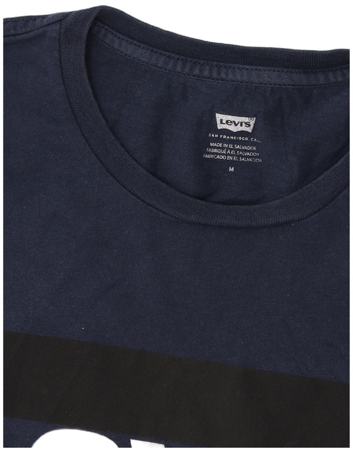 T-shirt grafica da uomo LEVI'S Top medio blu navy