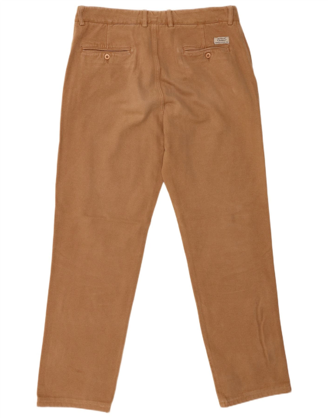 Pantaloni chino dritti da uomo AVIREX W36 L31 in cotone marrone