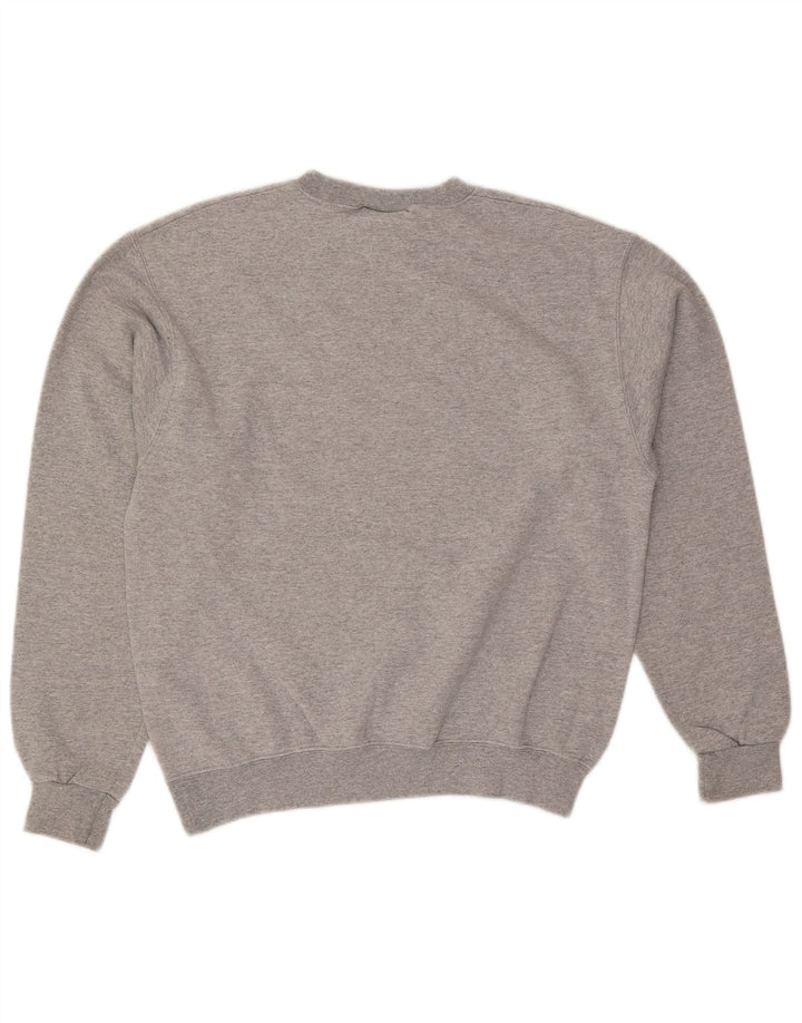 Felpa grafica da uomo Champion, maglione grigio medio chiazzato