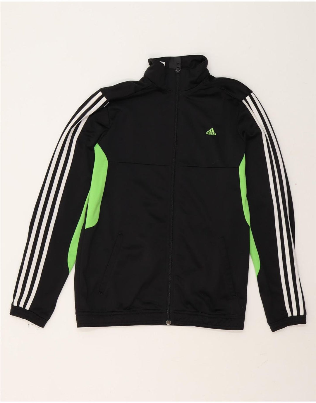 Giacca da ginnastica da uomo Adidas Small nera in poliestere color block