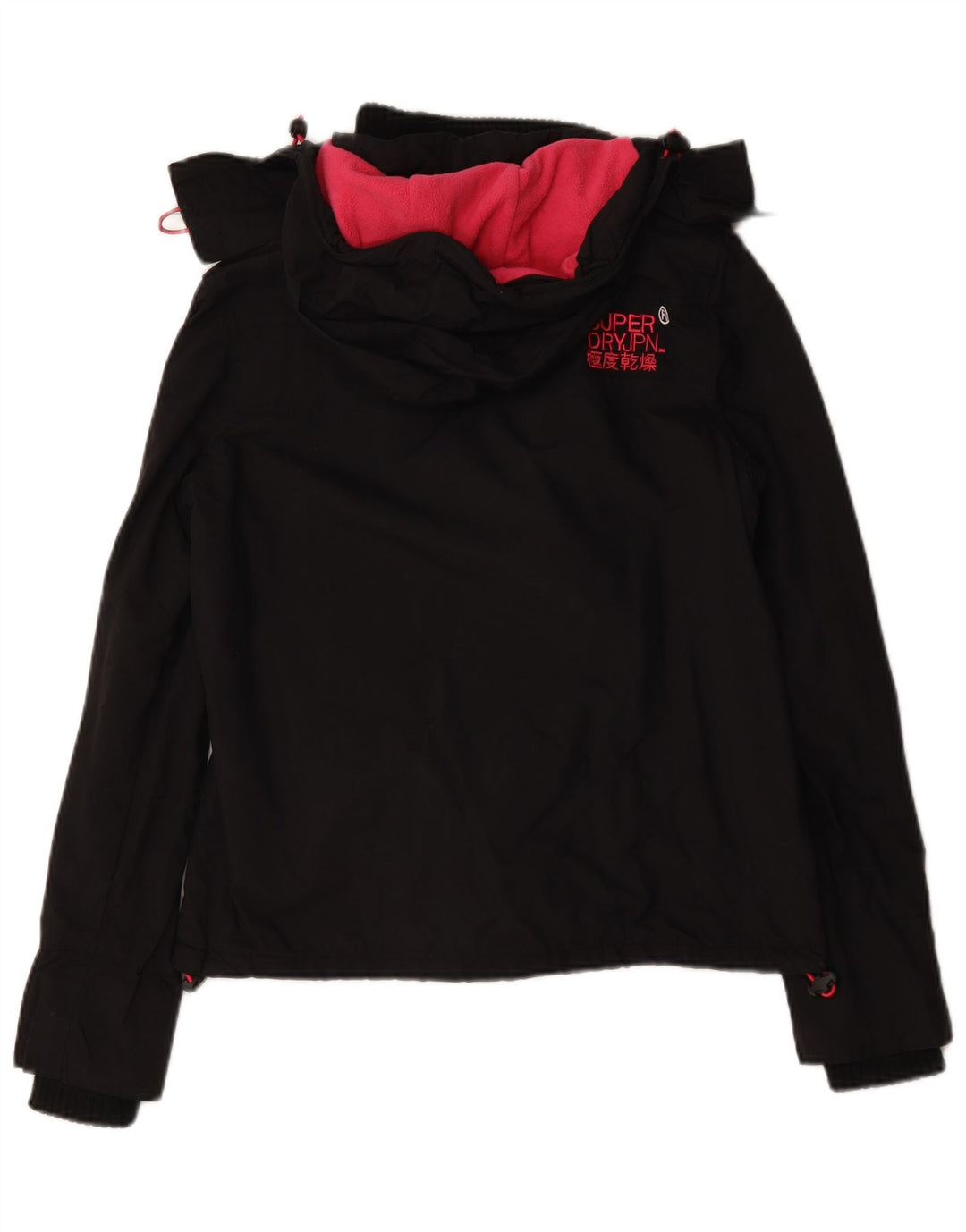 Giacca a vento con cappuccio da donna Superdry Windcheater UK 14 media nera