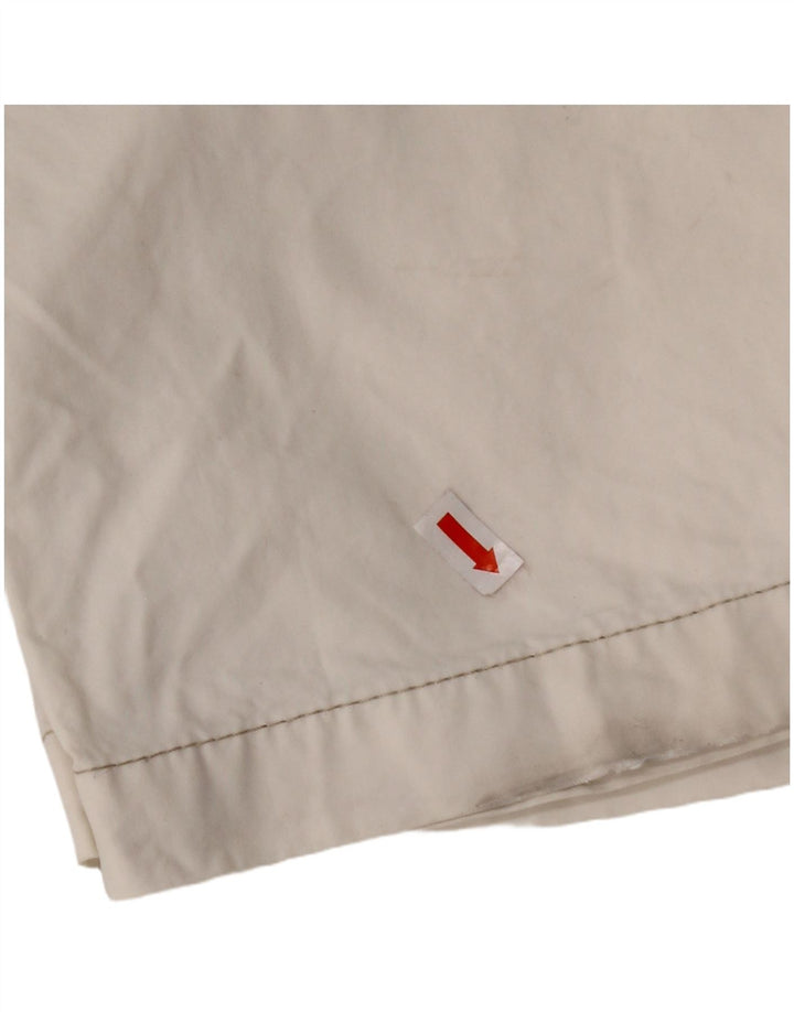 Pantaloni casual dritti da uomo MURPHY & NYE W33 L32 in cotone bianco sporco