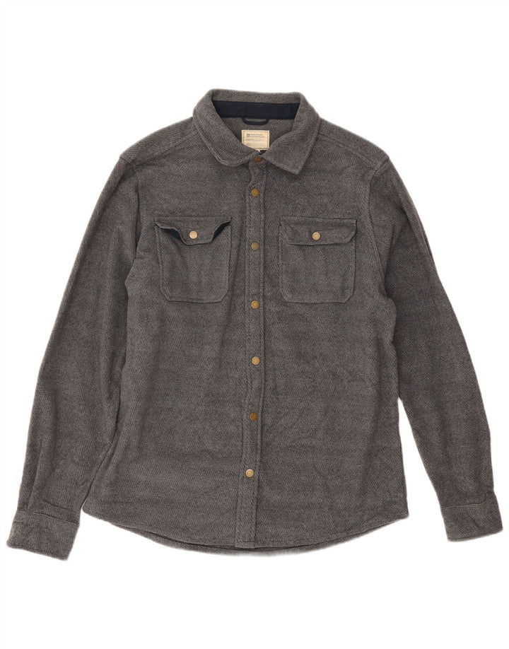 Camicia da uomo in flanella di Mountain Warehouse Poliestere chiazzato grigio medio