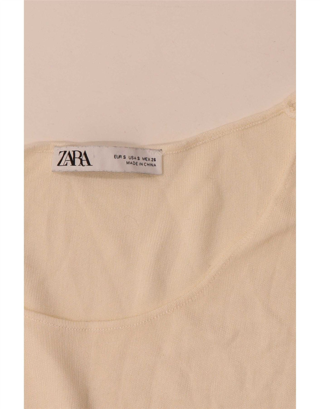 T-shirt oversize da donna Zara UK 10 Small Beige Colourblock