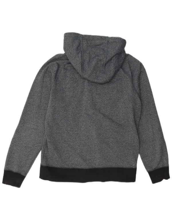 Felpa con cappuccio e zip Nike da uomo in cotone medio blu navy screziato