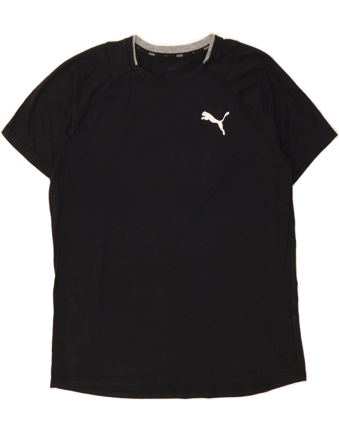 PUMA Mens T-Shirt Top Medium Black Vintage Puma and Second-Hand Puma from Messina Hembry 