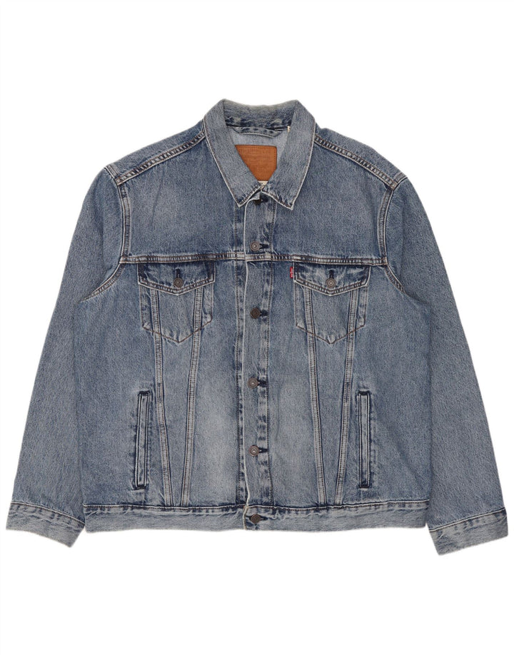 Giacca di jeans da uomo Levi's UK 42 XL cotone blu