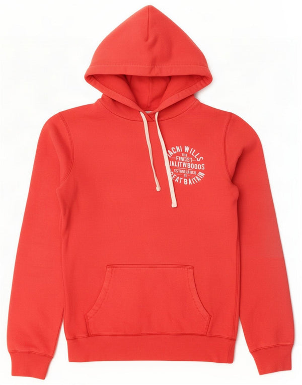 Jack Wills Womens Hoodie Jumper UK 8 Small Red Cotton