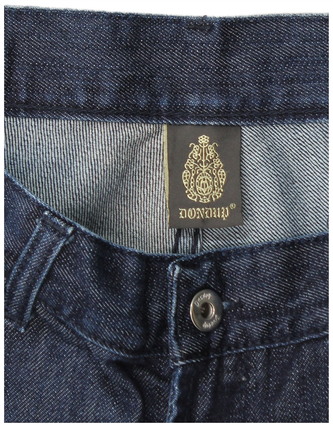Jeans dritti da uomo Dondup W33 L29 in cotone blu navy