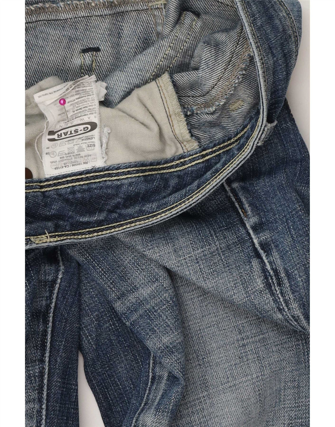 Jeans dritti da donna G-Star W28 L34 cotone blu