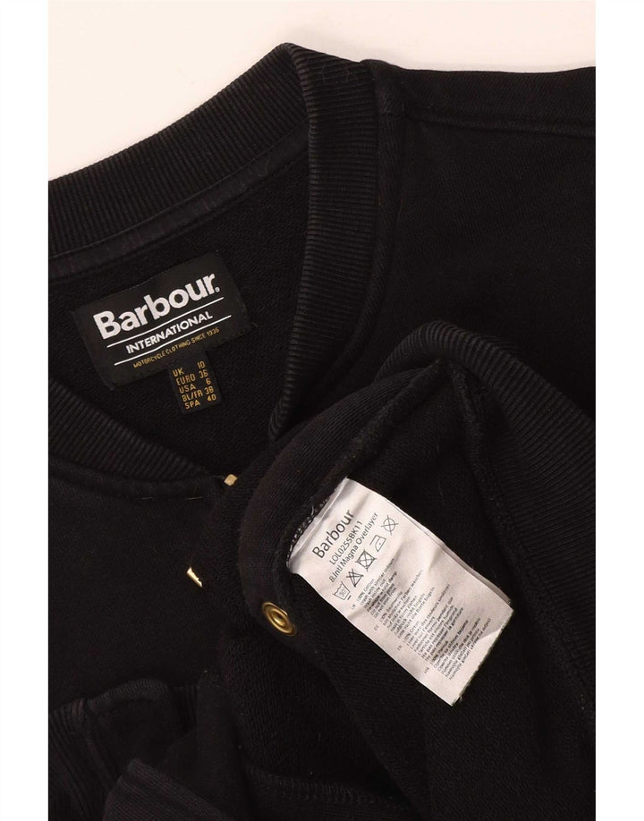 Giacca da tuta da donna Barbour UK 10 piccola in cotone nero