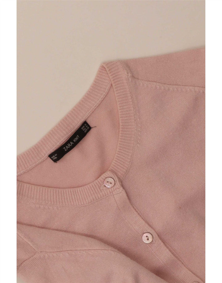 Maglione cardigan da donna Zara UK 12 Rosa medio