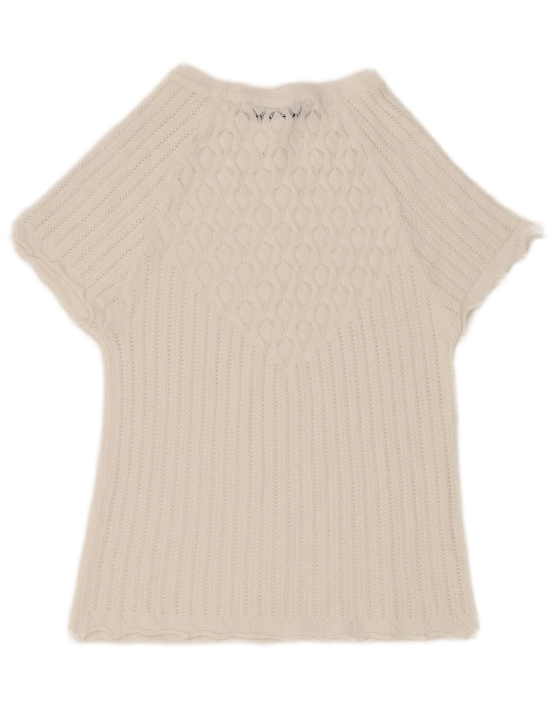 Top corto in camicetta corta da donna Zara UK 8 piccolo bianco