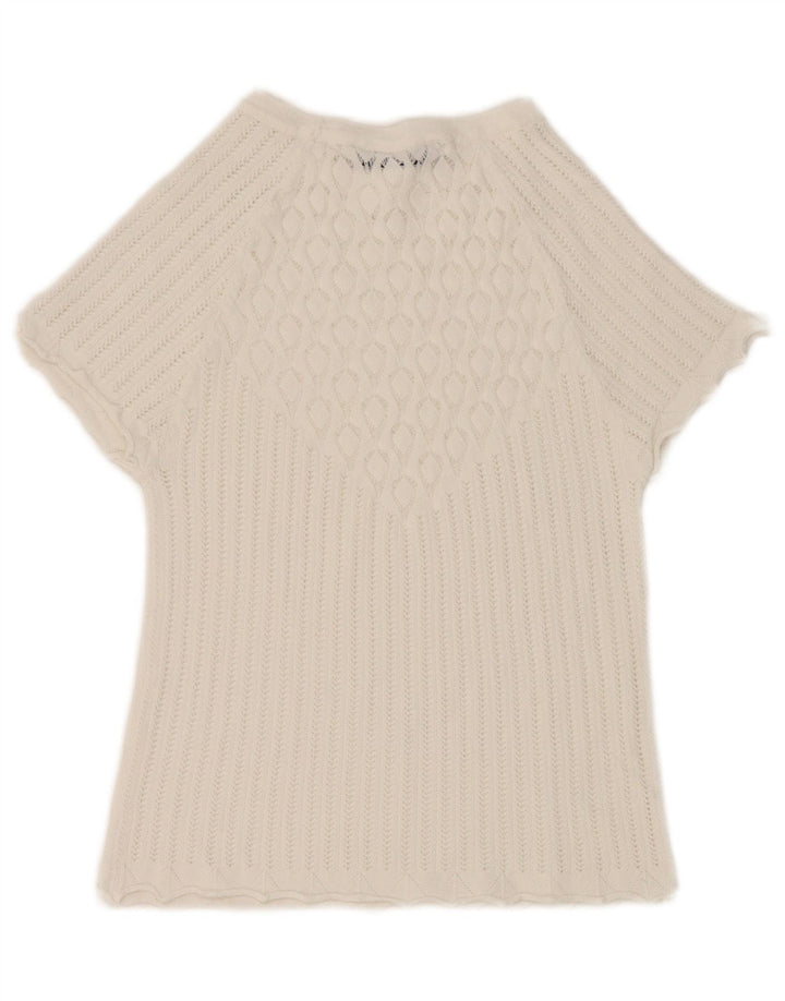 Top corto in camicetta corta da donna Zara UK 8 piccolo bianco