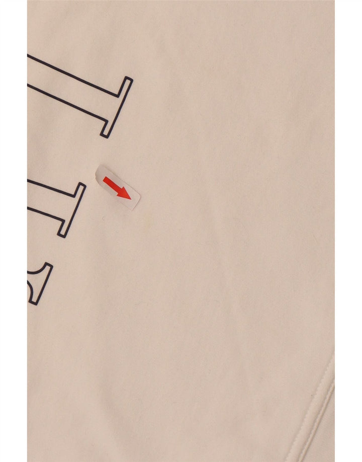 Felpa oversize con grafica da donna Gap UK 10 piccola bianca