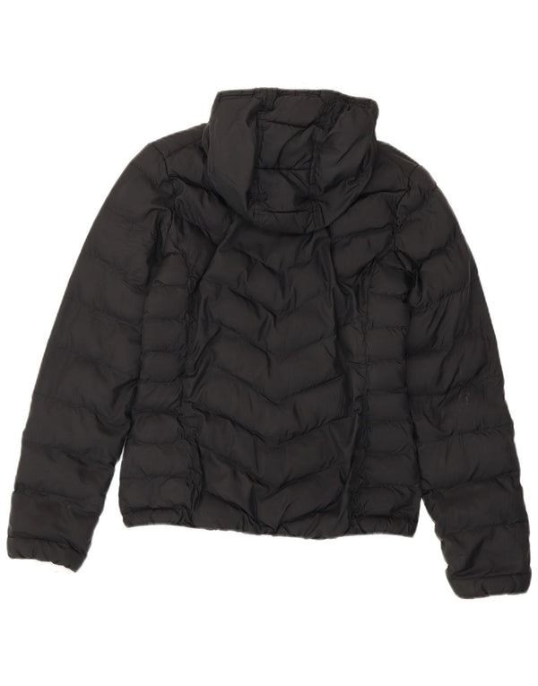 Giacca imbottita con cappuccio da donna Adidas UK 10 Small poliestere nero