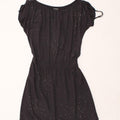 WAREHOUSE Womens Oversized A-Line Dress UK 10 Small  Navy Blue Spotted Vintage Warehouse and Second-Hand Warehouse from Messina Hembry 